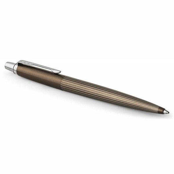 Ручка шариковая Parker Jotter Premium K176 Carlisle Brown Pinstripe CT M