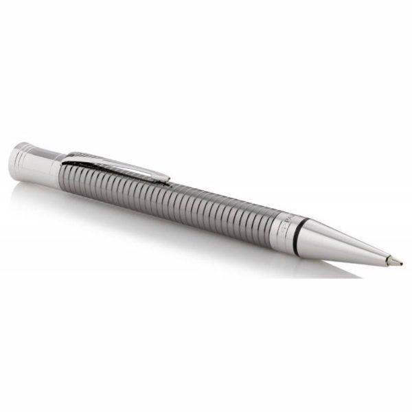 Ручка шариковая Parker Duofold K308 Prestige Ruthenium Chiselled CT M