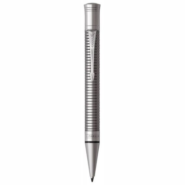 Ручка шариковая Parker Duofold K308 Prestige Ruthenium Chiselled CT M