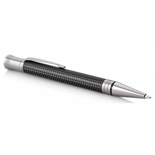 Ручка шариковая Parker Duofold Prestige K307 Black Chevron CT M