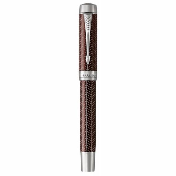 Ручка роллер Parker Duofold Prestige T307 Burgundy Chevron CT F