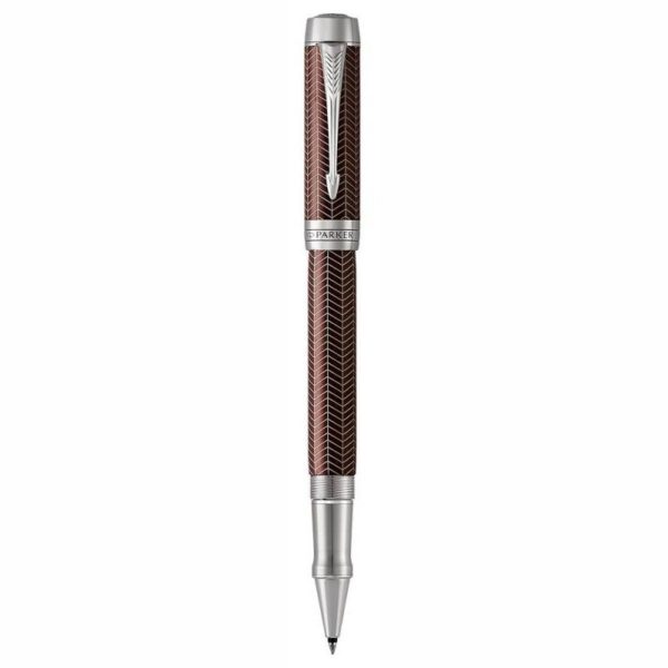 Ручка роллер Parker Duofold Prestige T307 Burgundy Chevron CT F