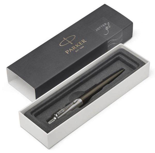 Ручка гелевая Parker Jotter Premium K178 Tower Grey Diagonal CT 0.7мм