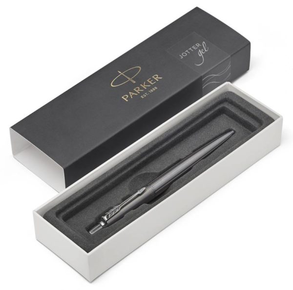 Ручка гелевая Parker Jotter Premium K178 Oxford Grey Pinstripe CT 0.7мм