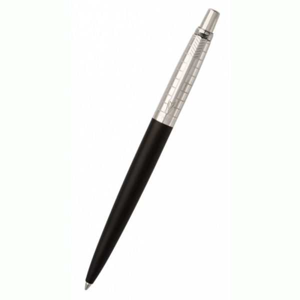 Ручка шариковая Parker Jotter Premium K172 Satin Black SS Chiseled M