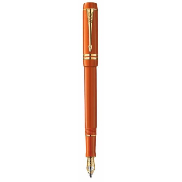 Ручка перьевая Parker Duofold Centennial Historical Colors F77 Big Red GT F золото 18K