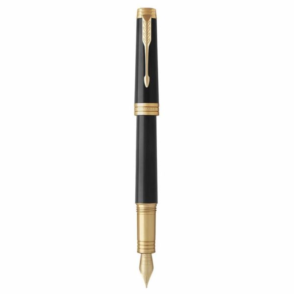 Ручка перьевая Parker Premier F560 Lacque Black GT F золото 18K