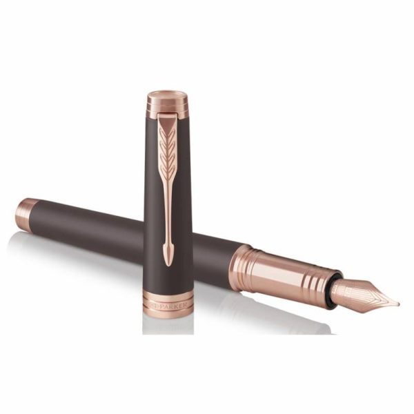 Ручка перьевая Parker Premier F560 Soft Brown PGT F золото 18K