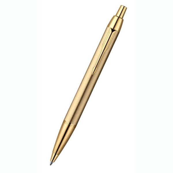 Ручка шариковая Parker IM Metal K223 Brushed Metal Gold GT M