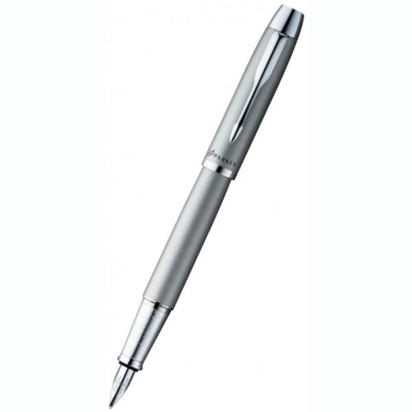 Ручка перьевая Parker IM Metal F221 Silver CT F