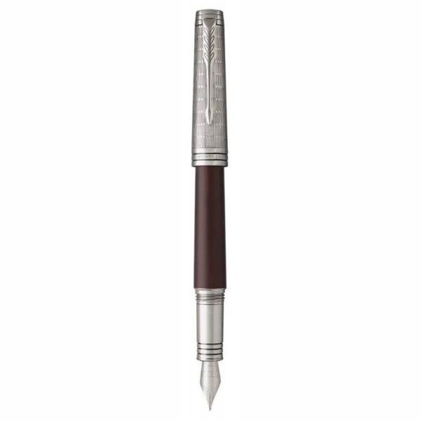 Ручка перьевая Parker Premier F567 Crimson Red RT F золото 18K с рутениевым покрытием-03