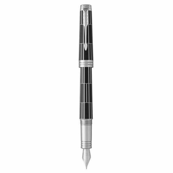 Ручка перьевая Parker Premier F565 Luxury Black CT F золото 18K -02