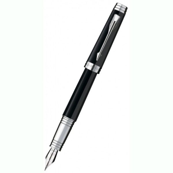 Ручка перьевая Parker Premier Laсque F560 Deep Black ST M золото 18K с родиевым покрытием